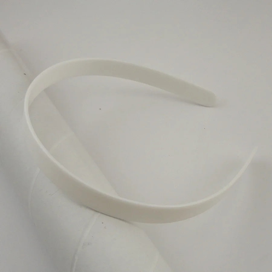 20PCS 14mm 12mm 10mm Black White Plain Plastic Flat Hair Headbands Eco-Friendly Material No Teeth Hair Hoops Base Hairbands DIY