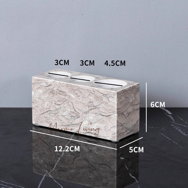 Pitaya Flower Natural Marble Bathroom Accessories Sets Soap Dispenser Toothbrush Holder Cup Toilet Brush Ashtray Jewelry Trays