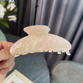 NEW Light Colour Shiny Hair Claw Classic Style Eco-Friendly Acrylic Hair Claw Clips Hair Accessories for Women Girls