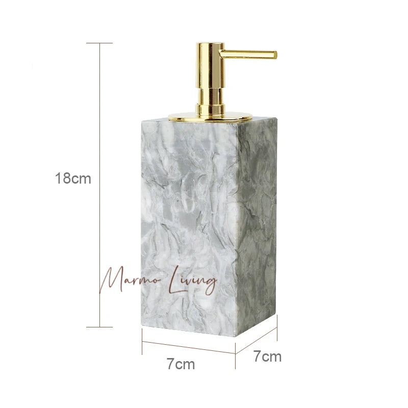 Pitaya Flower Natural Marble Bathroom Accessories Sets Soap Dispenser Toothbrush Holder Cup Toilet Brush Ashtray Jewelry Trays