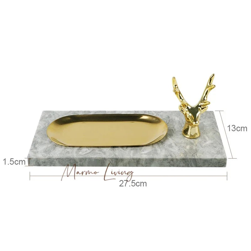 Pitaya Flower Natural Marble Bathroom Accessories Sets Soap Dispenser Toothbrush Holder Cup Toilet Brush Ashtray Jewelry Trays