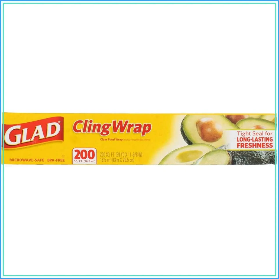 Cling Wrap Clear Plastic Wrap, 200 Sq Ft (Pack of 3)